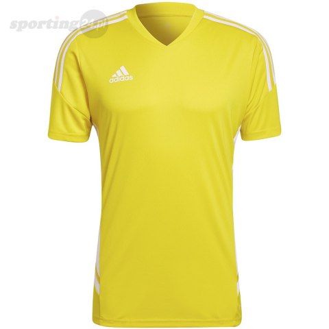Koszulka męska adidas Condivo 22 Jersey żółta HD2267 Adidas teamwear Koszulka męska adidas Condivo 22 Jersey żółta HD2267 Adidas teamwear