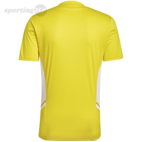 Koszulka męska adidas Condivo 22 Jersey żółta HD2267 Adidas teamwear Koszulka męska adidas Condivo 22 Jersey żółta HD2267 Adidas teamwear
