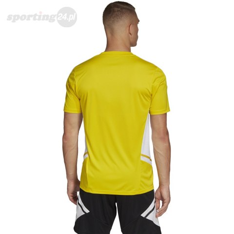 Koszulka męska adidas Condivo 22 Jersey żółta HD2267 Adidas teamwear Koszulka męska adidas Condivo 22 Jersey żółta HD2267 Adidas teamwear
