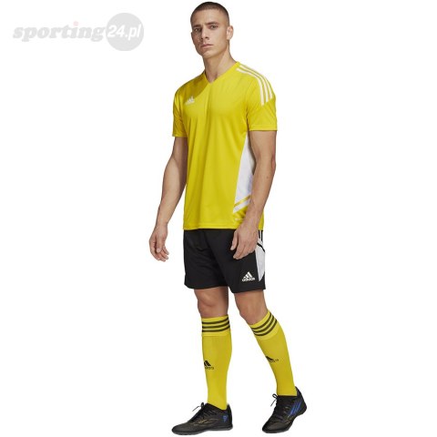 Koszulka męska adidas Condivo 22 Jersey żółta HD2267 Adidas teamwear Koszulka męska adidas Condivo 22 Jersey żółta HD2267 Adidas teamwear