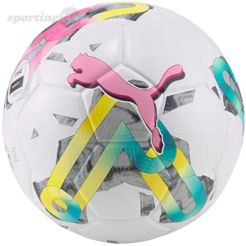Piłka nożna Puma Orbita 3 TB FIFA Quality biało-zielono-różowa 83776 01 Puma Piłka nożna Puma Orbita 3 TB FIFA Quality biało-zielono-różowa 83776 01 Puma