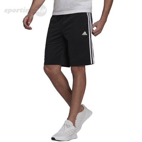 Spodenki męskie adidas Essentials Warm-Up 3-Stripes czarne H48433 Adidas Spodenki męskie adidas Essentials Warm-Up 3-Stripes czarne H48433 Adidas