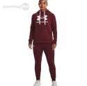 Spodnie damskie Under Armour Rival Fleece bordowe 1356416 690 Under Armour