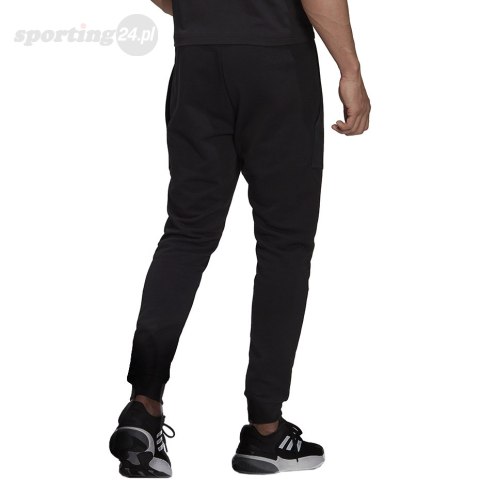 Spodnie męskie adidas Essentials BrandLove French Terry czarne HK0384 Adidas Spodnie męskie adidas Essentials BrandLove French Terry czarne HK0384 Adidas