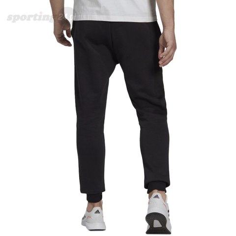 Spodnie męskie adidas Essentials Fleece Regular Tapered czarne HL2236 Adidas Spodnie męskie adidas Essentials Fleece Regular Tapered czarne HL2236 Adidas