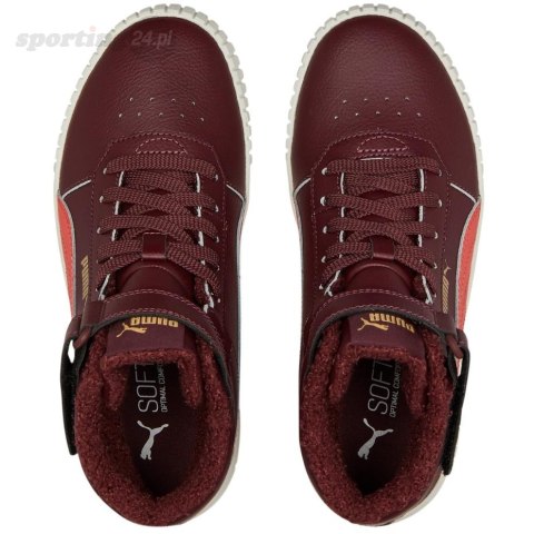 Buty dla dzieci Puma Carina 2.0 Mid WTR Jr bordowe 387380 02 Puma Buty dla dzieci Puma Carina 2.0 Mid WTR Jr bordowe 387380 02 Puma