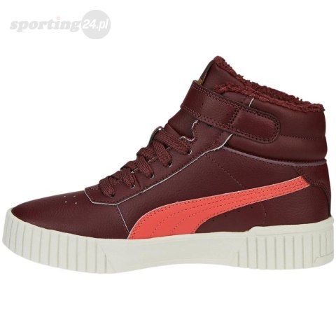 Buty dla dzieci Puma Carina 2.0 Mid WTR Jr bordowe 387380 02 Puma Buty dla dzieci Puma Carina 2.0 Mid WTR Jr bordowe 387380 02 Puma