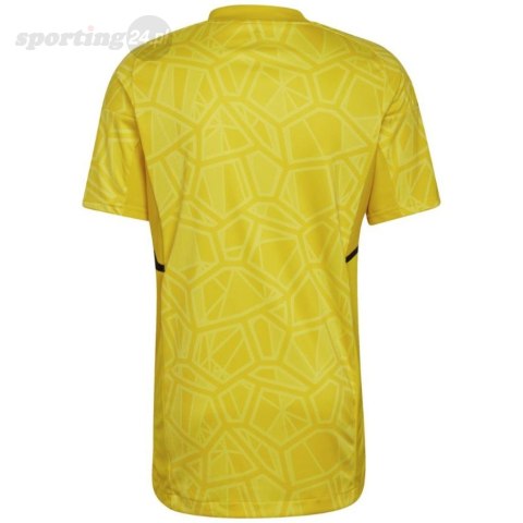 Koszulka męska adidas Condivo 22 Goalkeeper Jersey Short Sleeve żółta HF0138 Adidas teamwear Koszulka męska adidas Condivo 22 Goalkeeper Jersey Short Sleeve żółta HF0138 Adidas teamwear