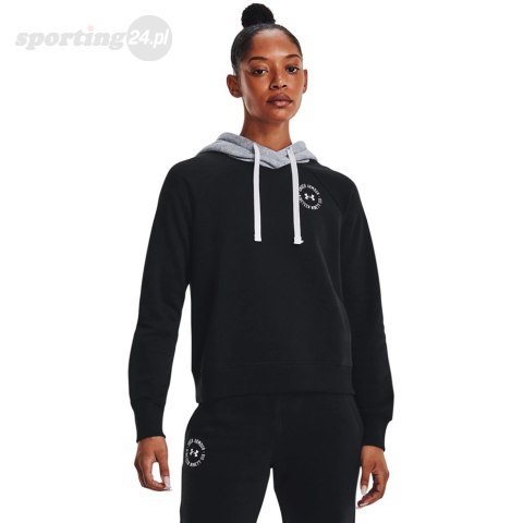 Bluza damska Under Armour Rival Fleece CB Hoodie czarna 1373031 001 Under Armour