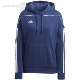 Bluza damska adidas Tiro 23 League Sweat Hoodie granatowo-biała HS3602 Adidas