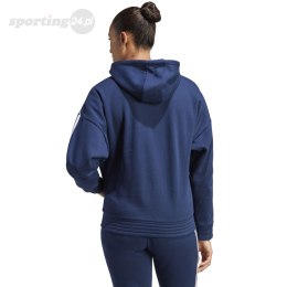 Bluza damska adidas Tiro 23 League Sweat Hoodie granatowo-biała HS3602 Adidas