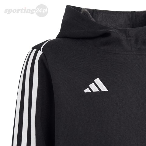 Bluza dla dzieci adidas Tiro 23 League Sweat Hoodie czarno-biała HS3606 Adidas Bluza dla dzieci adidas Tiro 23 League Sweat Hoodie czarno-biała HS3606 Adidas