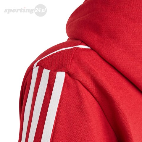 Bluza dla dzieci adidas Tiro 23 League Sweat Hoodie czerwono-biała HS3607 Adidas Bluza dla dzieci adidas Tiro 23 League Sweat Hoodie czerwono-biała HS3607 Adidas