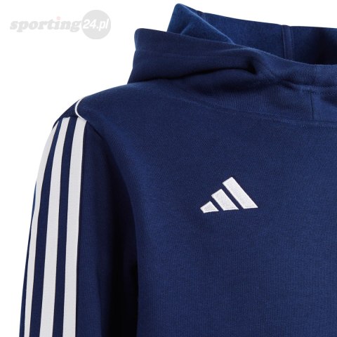 Bluza dla dzieci adidas Tiro 23 League Sweat Hoodie granatowo-biała HS3605 Adidas Bluza dla dzieci adidas Tiro 23 League Sweat Hoodie granatowo-biała HS3605 Adidas