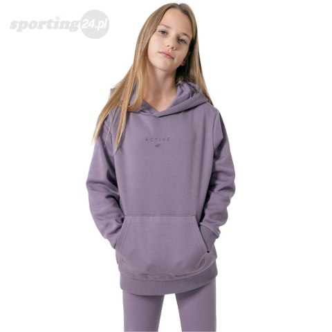 Bluza dla dziewczynki 4F fioletowa HJZ22 JBLD003 51S 4F Bluza dla dziewczynki 4F fioletowa HJZ22 JBLD003 51S 4F