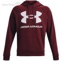 Bluza męska Under Armour Rival Fleece Big Logo HD bordowa 1357093 690 Under Armour