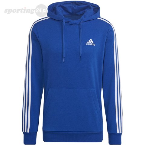 Bluza męska adidas Essentials 3-Stripes Hoodie niebieska HL2228 Adidas