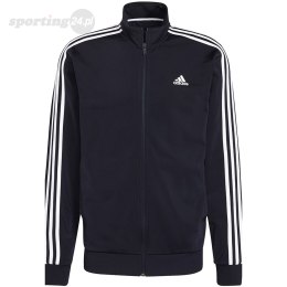 Bluza męska adidas Primegreen Essentials Warm-Up 3-Stripes granatowa H46100 Adidas