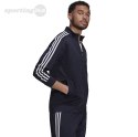 Bluza męska adidas Primegreen Essentials Warm-Up 3-Stripes granatowa H46100 Adidas