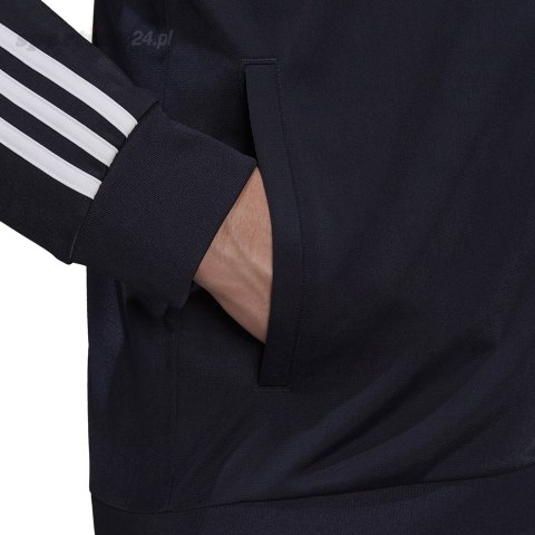 Bluza męska adidas Primegreen Essentials Warm-Up 3-Stripes granatowa H46100 Adidas Bluza męska adidas Primegreen Essentials Warm-Up 3-Stripes granatowa H46100 Adidas