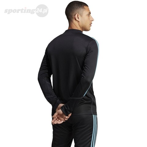 Bluza męska adidas Tiro 23 Club Training Top czarno-błękitna IC1580 Adidas Bluza męska adidas Tiro 23 Club Training Top czarno-błękitna IC1580 Adidas