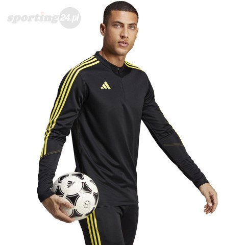 Bluza męska adidas Tiro 23 Club Training Top czarno-żółta IC1579 Adidas Bluza męska adidas Tiro 23 Club Training Top czarno-żółta IC1579 Adidas