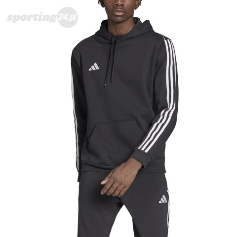 Bluza męska adidas Tiro 23 League Sweat Hoodie czarno-biała HS3598 Adidas Bluza męska adidas Tiro 23 League Sweat Hoodie czarno-biała HS3598 Adidas