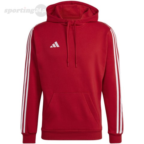 Bluza męska adidas Tiro 23 League Sweat Hoodie czerwono-biała HS3600 Adidas