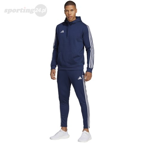 Bluza męska adidas Tiro 23 League Sweat Hoodie granatowo-biała HS3599 Adidas Bluza męska adidas Tiro 23 League Sweat Hoodie granatowo-biała HS3599 Adidas