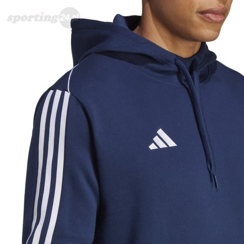 Bluza męska adidas Tiro 23 League Sweat Hoodie granatowo-biała HS3599 Adidas Bluza męska adidas Tiro 23 League Sweat Hoodie granatowo-biała HS3599 Adidas