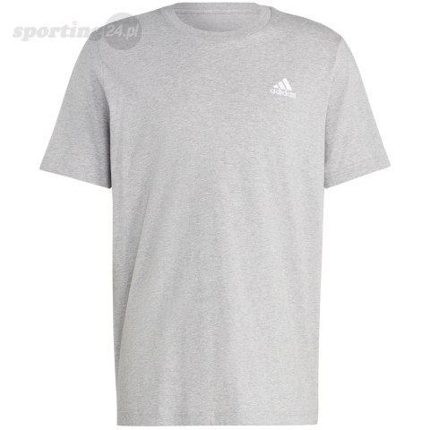 Koszulka męska adidas Essentials Single Jersey Embroidered Small Logo szara IC9288 Adidas Koszulka męska adidas Essentials Single Jersey Embroidered Small Logo szara IC9288 Adidas