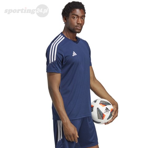 Koszulka męska adidas Tiro 23 Club Training Jersey granatowa HZ0175 Adidas Koszulka męska adidas Tiro 23 Club Training Jersey granatowa HZ0175 Adidas