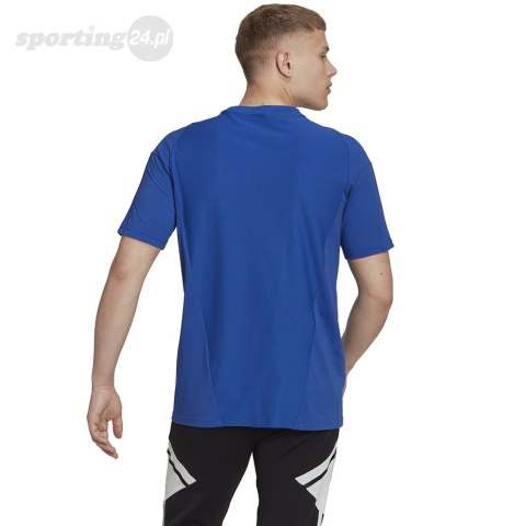 Koszulka męska adidas Tiro 23 Competition Tee niebieska HU1321 Adidas teamwear Koszulka męska adidas Tiro 23 Competition Tee niebieska HU1321 Adidas teamwear