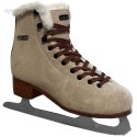 Łyżwy figurowe Roces Suede Eco-Fur beżowo-brązowe 450702 00001 Roces