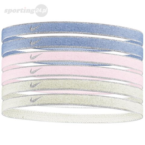 Opaski na włosy Nike 6 szt. Swoosh Sport metalic-fioletowa, różowa, żółta N1002008511OS Nike Opaski na włosy Nike 6 szt. Swoosh Sport metalic-fioletowa, różowa, żółta N1002008511OS Nike