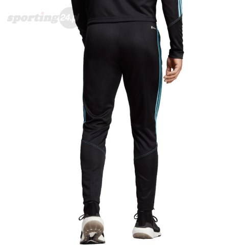Spodnie męskie adidas Tiro 23 Club Training Tracksuit Bottoms czarno-niebieskie IC1586 Adidas Spodnie męskie adidas Tiro 23 Club Training Tracksuit Bottoms czarno-niebieskie IC1586 Adidas