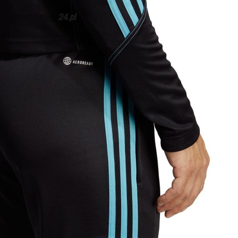 Spodnie męskie adidas Tiro 23 Club Training Tracksuit Bottoms czarno-niebieskie IC1586 Adidas Spodnie męskie adidas Tiro 23 Club Training Tracksuit Bottoms czarno-niebieskie IC1586 Adidas