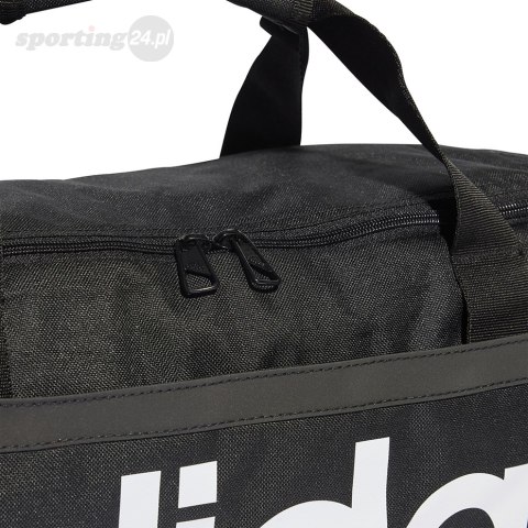 Torba adidas Essentials Linear Duffel Medium czarno-biała HT4743 Adidas Torba adidas Essentials Linear Duffel Medium czarno-biała HT4743 Adidas