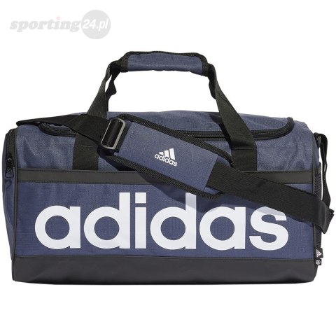 Torba adidas Essentials Linear Duffel Small granatowo-biała HR5353 Adidas Torba adidas Essentials Linear Duffel Small granatowo-biała HR5353 Adidas