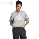 Bluza damska adidas Essentials Big Logo Oversized French Terry Hoodie szara IC9865 Adidas