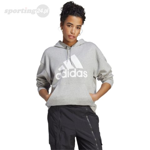 Bluza damska adidas Essentials Big Logo Oversized French Terry Hoodie szara IC9865 Adidas Bluza damska adidas Essentials Big Logo Oversized French Terry Hoodie szara IC9865 Adidas