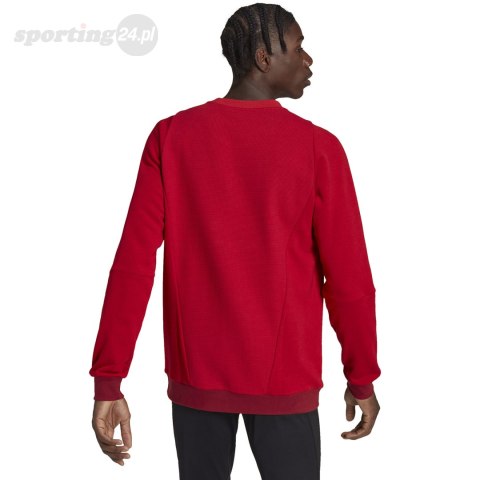 Bluza męska adidas Tiro 23 Competition Crew czerwona HI4709 Adidas teamwear Bluza męska adidas Tiro 23 Competition Crew czerwona HI4709 Adidas teamwear