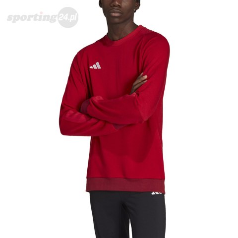 Bluza męska adidas Tiro 23 Competition Crew czerwona HI4709 Adidas teamwear Bluza męska adidas Tiro 23 Competition Crew czerwona HI4709 Adidas teamwear