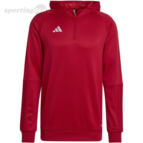 Bluza męska adidas Tiro 23 Competition Hoodie czerwona HK8055 Adidas teamwear Bluza męska adidas Tiro 23 Competition Hoodie czerwona HK8055 Adidas teamwear
