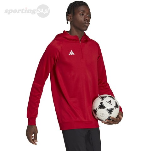 Bluza męska adidas Tiro 23 Competition Hoodie czerwona HK8055 Adidas teamwear Bluza męska adidas Tiro 23 Competition Hoodie czerwona HK8055 Adidas teamwear
