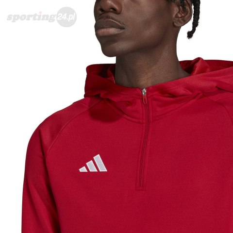 Bluza męska adidas Tiro 23 Competition Hoodie czerwona HK8055 Adidas teamwear Bluza męska adidas Tiro 23 Competition Hoodie czerwona HK8055 Adidas teamwear