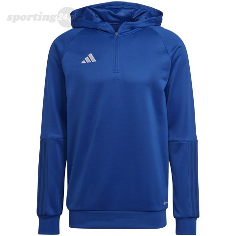 Bluza męska adidas Tiro 23 Competition Hoodie niebieska HU1349 Adidas teamwear Bluza męska adidas Tiro 23 Competition Hoodie niebieska HU1349 Adidas teamwear