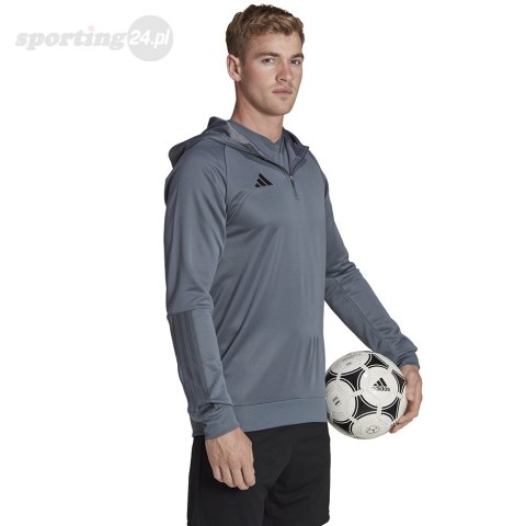 Bluza męska adidas Tiro 23 Competition Hoodie szara HU1347 Adidas teamwear Bluza męska adidas Tiro 23 Competition Hoodie szara HU1347 Adidas teamwear