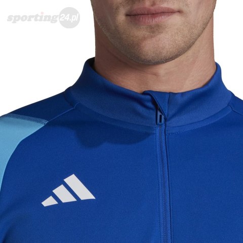 Bluza męska adidas Tiro 23 Competition Training Top niebieska HU1309 Adidas teamwear Bluza męska adidas Tiro 23 Competition Training Top niebieska HU1309 Adidas teamwear