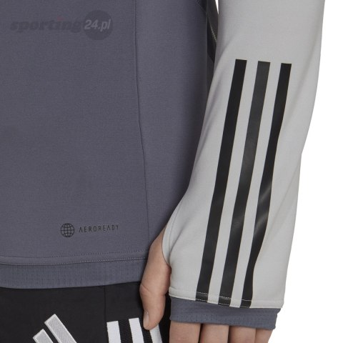 Bluza męska adidas Tiro 23 Competition Training Top szara HU1316 Adidas teamwear Bluza męska adidas Tiro 23 Competition Training Top szara HU1316 Adidas teamwear